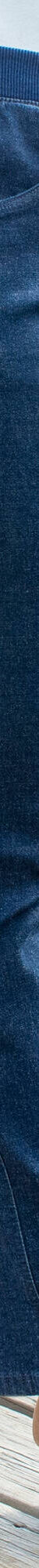 Jean droit "ultra confort" taille élastiquée (dark blue) Jean droit "ultra confort" taille élastiquée (dark blue)